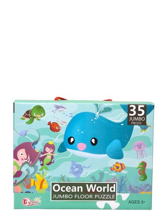 Suntoy Pussel Jumbo Ocean 35 Pcs 60X44 Cm - Blue - ONE SIZE
