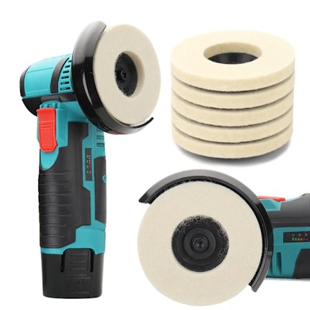 50mm/75mm uld polering hjul polering puder vinkel sliber hjul