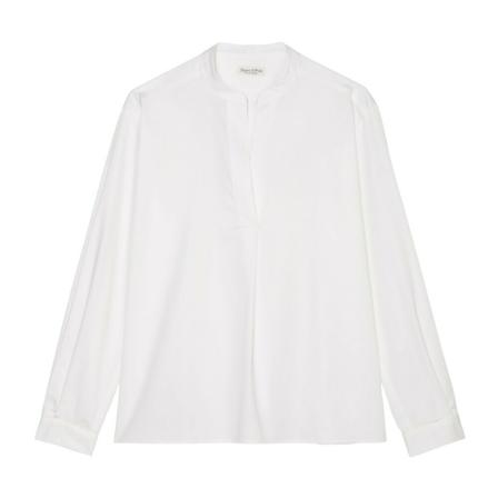 Marc O'Polo V-neck tunic Blus vit, Dam, Dam, Storlek: L