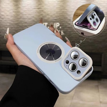 Magnetiskt Skal för iPhone 15 Pro Max/ 15 Ultra Skal Kamerastativ Kompatibelt med Magsafe Kameralinsskydd Mobilskal