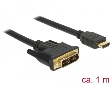 Delock adapterkabel - HDMI / DVI - 1 m
