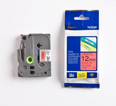Brother Tape BROTHER TZe-431 12mmx8m sort/rød