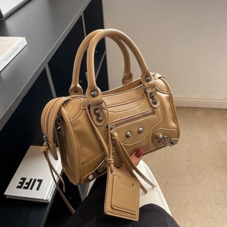 Vintage Taske Kvinder Ny Luksus Kvalitet Blødt Læder Håndtaske Kvindelige Casual Damer Skulder Shopping Pakke Mobiltelefon Taske Pige 24x15x8cm