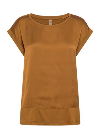 Sc-Thilde Blouses Short-sleeved Oransje Soyaconcept*Betinget Tilbud
