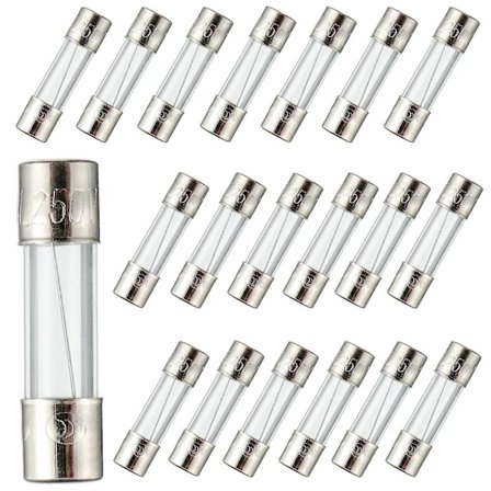 F10AL250V 5x20 mm 10A 250V Snabbsmältande Säkringar 10 Ampere 250 Volt 0,2 x 0,78 Tum Glasrörssäkringar (20-pack) [C]