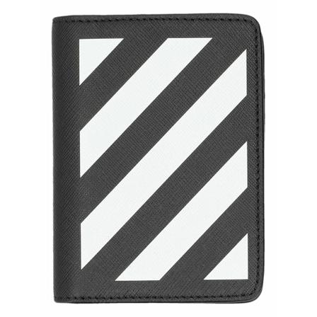 Off White, Wallet Omnd 036C99Lea 001 Czarny, Mężczyzna, Rozmiar: ONE Size