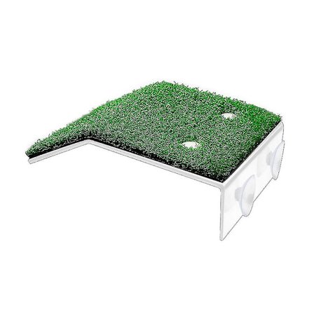 Simulering Skildpadde Krybdyr Tagterrasse Skildpadde Dam Dekoration Tilbehør (2 stykker, grøn)