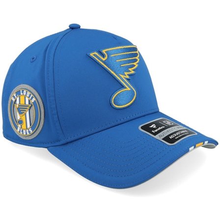 Fanatics - NHL Blauw adjustable Cap - St. Louis Blues Authentic Pro NHL Mesh Gray/Navy A-Frame Adjustable @ Hatstore