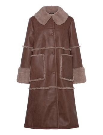 Dafne Outerwear Faux Fur Brown Baum Und Pferdgarten