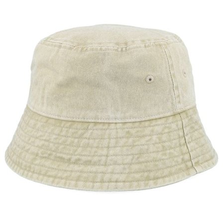 Beechfield - Beige bucket Hatt - Stone Vintage Washed Bucket @ Hatstore