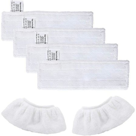 Sarja, jossa 4 mikrokuituliinaa, vaihtopyyhkeitä ja 2 mikrokuituliinaa Kärcher Easy Fix Sc2 Sc3 Sc4 Sc5 -höyrymoppiin, lisävarusteliina Kärcher Easy 