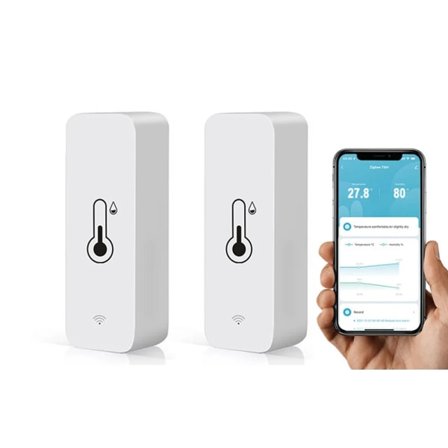 Tuya WiFi Smart Temperatur Fugtighed Sensor Indendørs Hygrometer