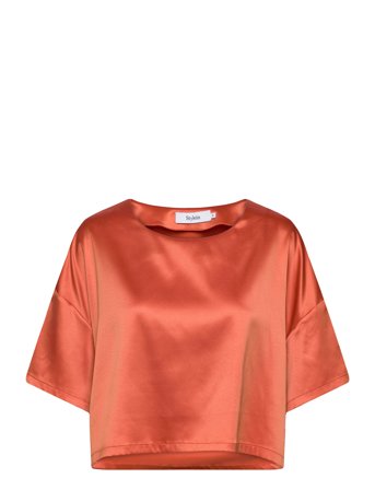 Mimi T-Shirt Blouses Short-sleeved Oransje Stylein*Betinget Tilbud