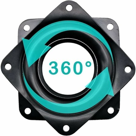 Pieces Lazy Susan Dreieskive Metall Dreieplate 360 ​​Grad Roterende Stativ, Kulelager Dreieplater for Bord Stol TV Sofa Stol