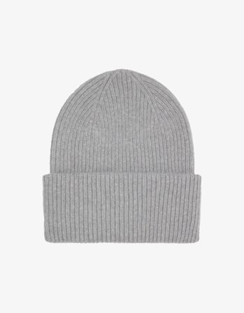 Merino Wool Hat - Heather Grey - One Size