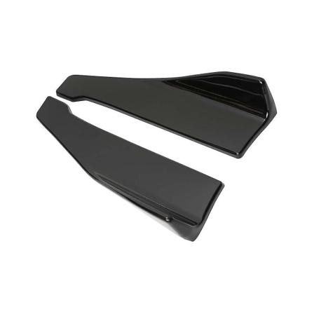 Universal bil sideskjørt støtfanger spoiler splitter beskytter ripe tilbehør 48cm/18.9inch 2stk (