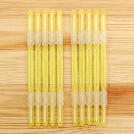 10 stk. Indbindingsclips Strip Løsbladsklips FARVE 9 FARVE 9