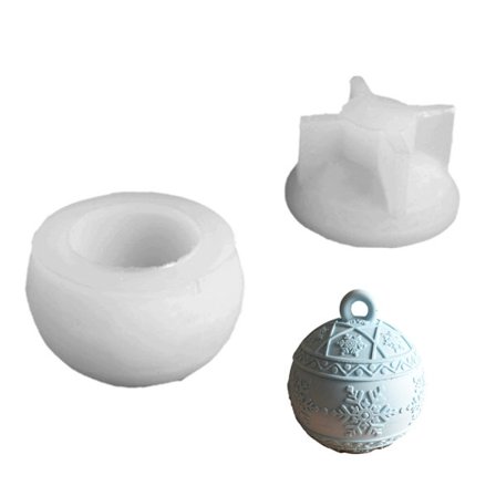 Varmebestandig silikon lysestakeform rund preget oppbevaringsboksform