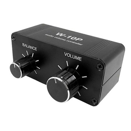 3,5 mm Bærbar Volumenkontrol Forforstærker W-10P Stereo Dual Channel Stereo Audio Mini Balance