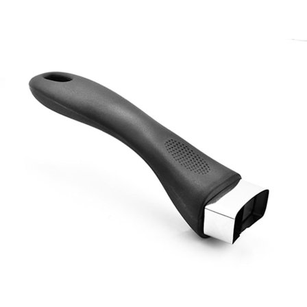 2 svarta bakelithandtag för kastruller, anti-brännskada, långt handtag med skruv. Kastrullhandtag för kastrull typ A, en storlek, kastrullfäste