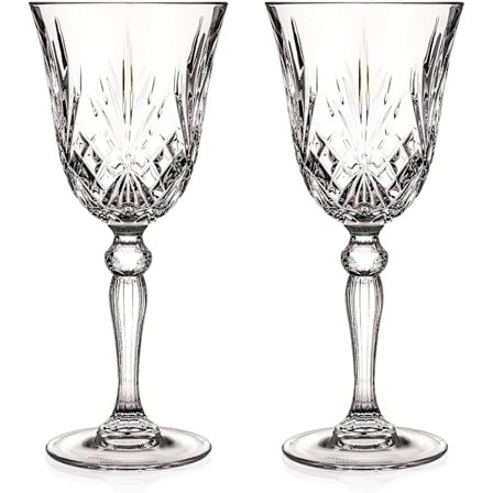 Vinglas - Tillverkade av premium blyfritt kristall - Set om 2