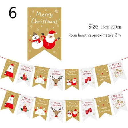 Julbanner Santa Claus Banner 6 6