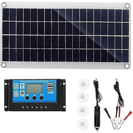 300W 12V Solpanel Kit - 300 Watt 12 Volt Off-Grid System med 10A-60A Kontroller-Perfekt