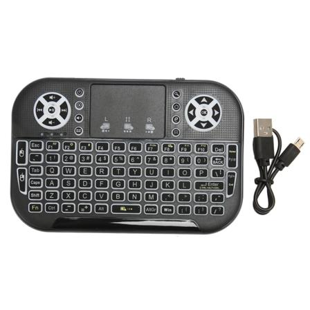 Langaton mini Bluetooth näppäimistö ja kosketuslevytuki 2,4 GHz RF Multi Touch ladattava kädessä pidettävä näppäimistöohjain PC:lle
