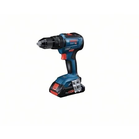 BOSCH PROFESSIONAL GSB 18V-55 Slagborrmaskin + 2 2,0Ah batterier + GAL 18V-40 laddare