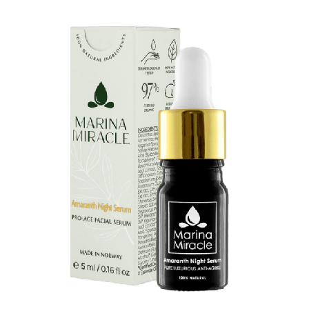 Marina Miracle Amaranth Night Serum -small & specialbehandling Unisex 5 ml