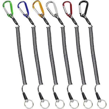 6 kpl Kalastusnarua, Elastinen Kalastusnaru Kierteinen Avaimenperä, ZQKLA