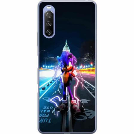 Sony Xperia 10 Iii Lite Genomskinligt Skal Sonic The Hedgehog