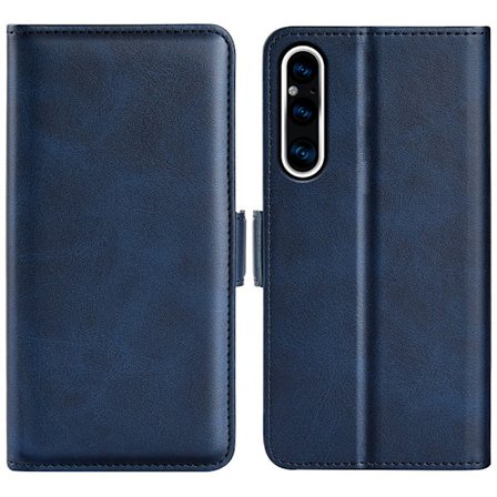 SKALO Sony Xperia 1 V Premium Plånboksfodral - Blå
