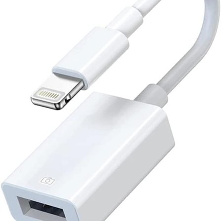 USB-kameraadapter, USB 3.0 OTG-kabel for iPhone/iPad for tilkobling