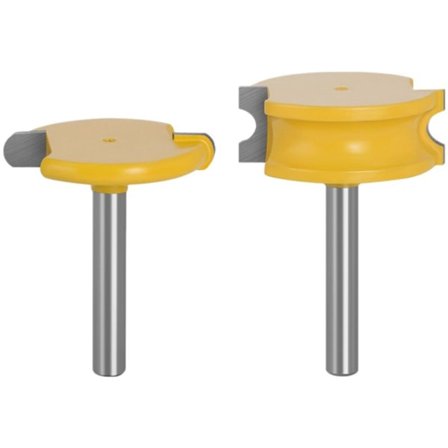 2 stk. 6 mm skaft fræserbit sæt træbearbejdning wolfram cobalt legering træ tap fræser fræser bits værktøjer