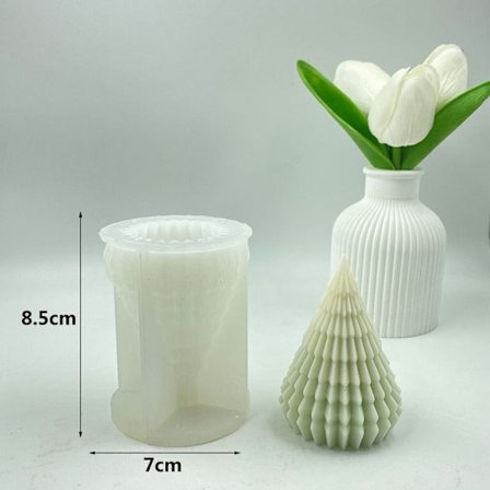 Stearinlys Silikonform Kakeharpiksform 01 01