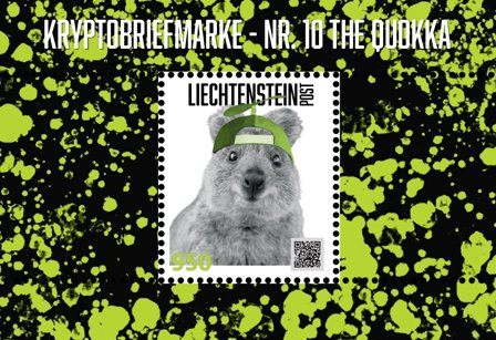 Liechtenstein - Nr. 10 Quokka - Kryptofrimærke