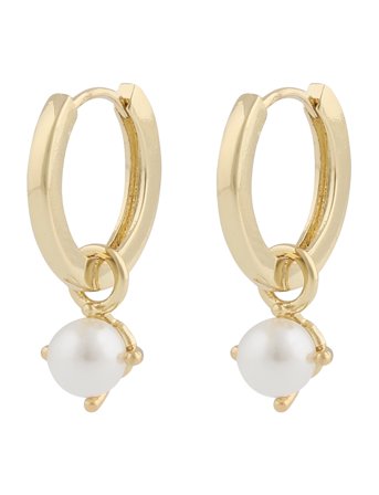 Lucy Ring Pendant Ear G/White - Gold SNÖ Of Sweden