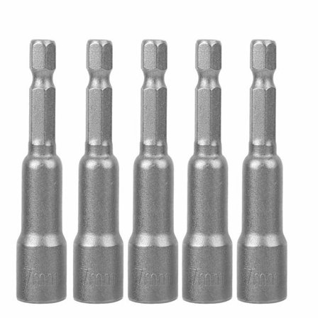 5 stk magnetisk sekskantnøkkelverktøy magnetisk sekskantnøkkelverktøy stål elektrisk