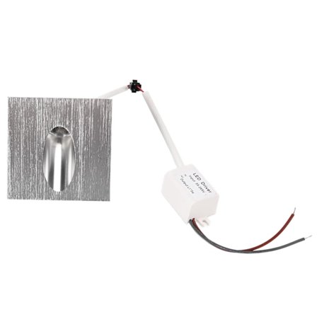 Fyrkantig LED Vägglampa Aluminium Vattentät Justerbar Ljusstyrka för Veranda Gångväg Trappa 85-265V Kall Vit
