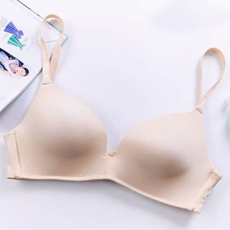 Tynn BH Uten Spile Pustende og Komfortabel BH BEIGE