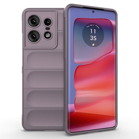 Blødt grebsformet Motorola Edge 50 Pro cover - Lyselilla