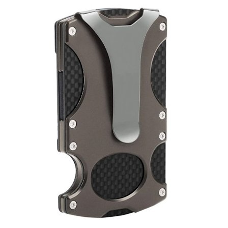 Taktisk lommebok, lommebok i karbonfiber, pengesklips, RFID-blokkering T