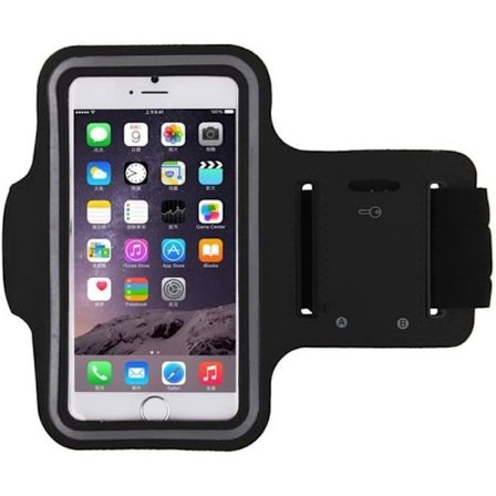 IPHONE 11 Sportsarmbånd til løb Åndbart APPLE T6 cover (SORT)