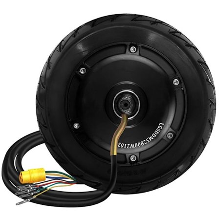 Frammotor för Zero 8X Kickbike med Original Zero Svart Uppblåsbart Däck