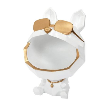 Stilren och praktisk prydnadshund med förvaring för hallen