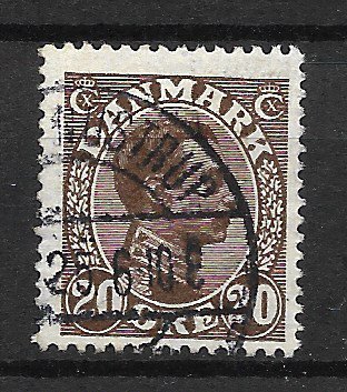 Danmark 1921 - AFA 125x - Stemplet