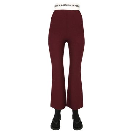 Ambush, Trousers With Logo Band Rood, Dames, Maat:S