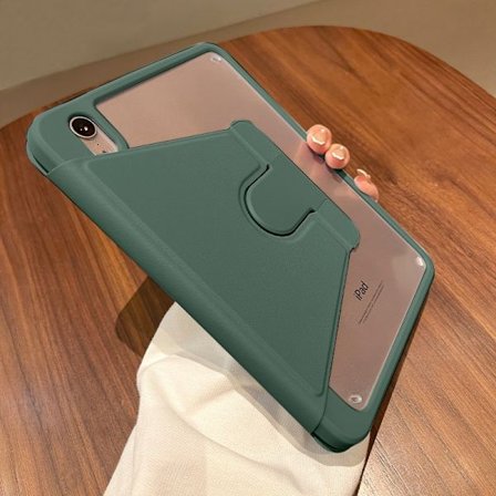 Kotelo iPad Pro 2024 13" 360° Kääntyvä Kynäpaikka Merilevä Vihreä, yksinoikeudella Gumille