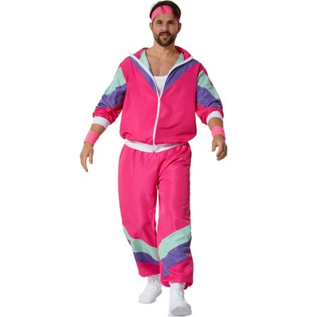 Maskeraddräkt träningsoverall retro 80- och 90-tal herr